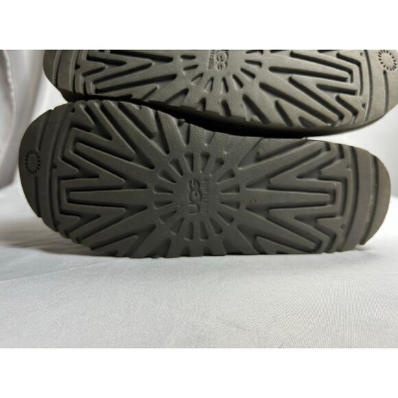 Ugg Cardy dark grey sweater classic tall 2 button womens boots SZ 10 - Picture 8 of 10